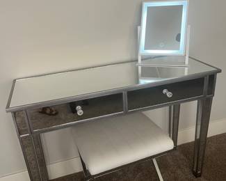 Mirrored small desk