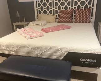 Williams Sonoma King Frame, with Cool Gel Mattress