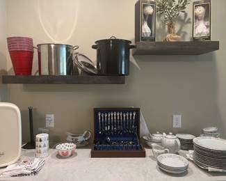 Flatware , China, and Makeup refrigerator.