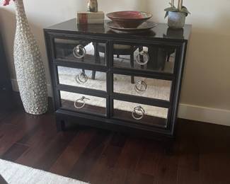 matching Hooker small mirrored chest