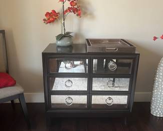 Matching Hooker small mirrored chest