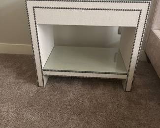 Pair of Upholstered night stands