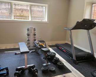 Proform treadmill and weight bench
