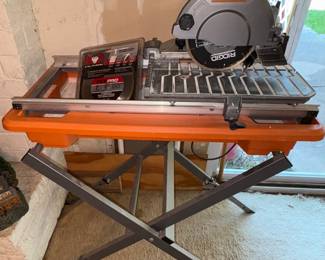 Ridgid Tile cutter on stand