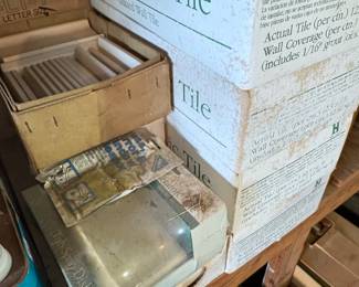 Boxes of ceramic tile