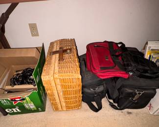 Camera Bags, Picnic Basket, Cords