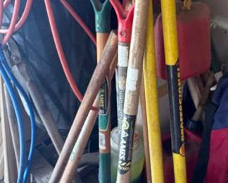 Pole digger and yard tools, Shovels