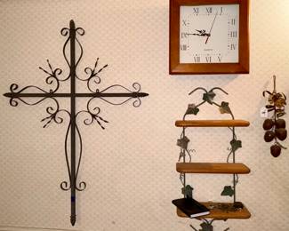 Iron Cross, Ivy Shelf, Clock Cabinet
