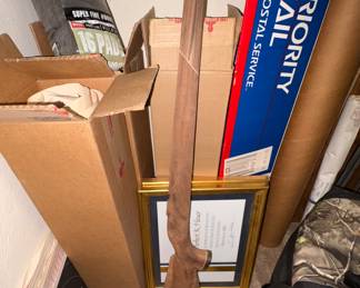 Paper targets, Ship Blue Prints, Wooden Gun Stock
