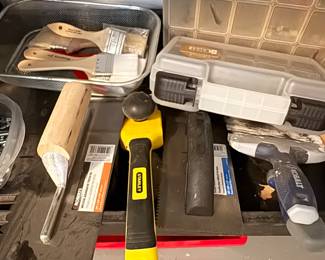 Paint supplies, storage containers