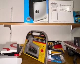 Vector Mini Refrigerator, Marine Radio, Staplers