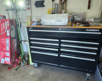 Husky tool box chest, Garage Door Opener