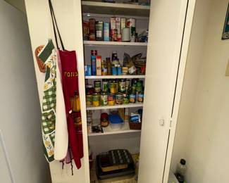 Pantry with can goods