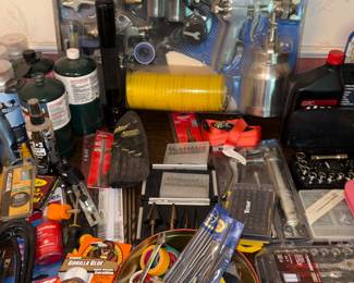 Paint sprayer kit and ellen wrenches and glue