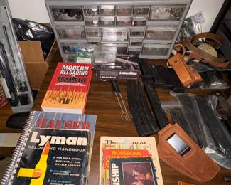Gun Books, Gun Oil, Multi Drawer Cabinet