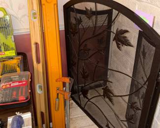 4ft level with case, fireplace screen