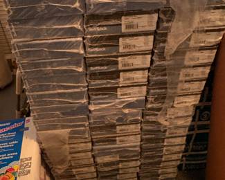 Boxes of laminate flooring