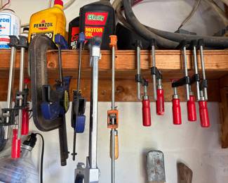 Wood Clamps, Car Oil