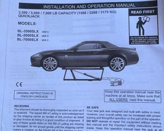 Quick jack car lift