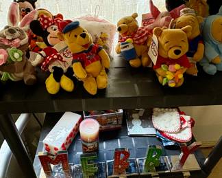 Disney Beanies, Mickey, Minnie, Winnie the Pooh