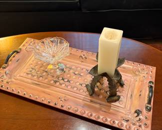 Tray, Candle Holders, Candy Dish