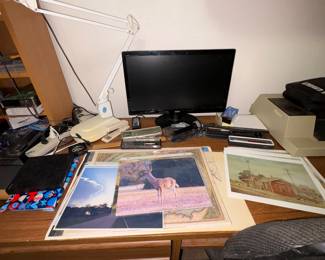 Prints, Monitor, Office work light