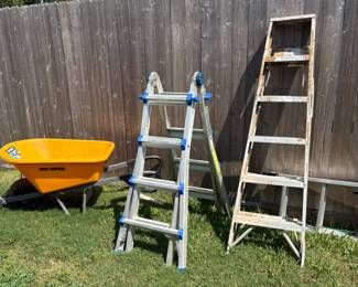 Wheel barrel, Ladders