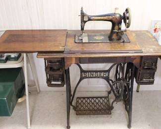 Antique Singer Table
