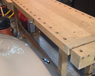 A furniture building work bench