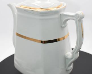 vintage Warranted K. T. & K Granite coffee/tea pitcher