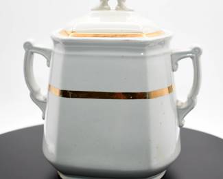 vintage Warranted K. T. & K Granite sugar pitcher