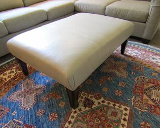 King Hickory leather ottoman