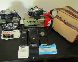 Vintage cameras