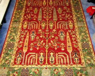 4.10'x6.9' Hand made Vezirhan Turkish wool rug