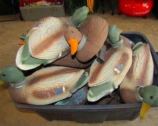 Plastic duck decoys
