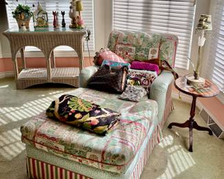 Chaise and wicker