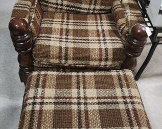 Armchair and ottoman