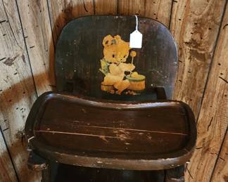 Antique high chair