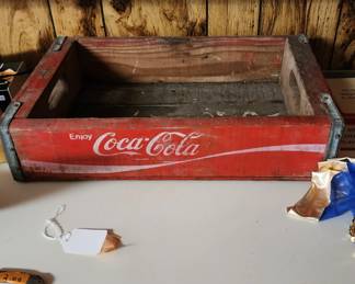 Vintage Coca Cola wooden tray