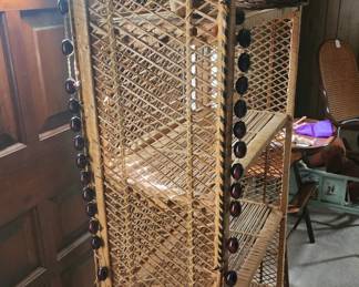 Wicker shelves