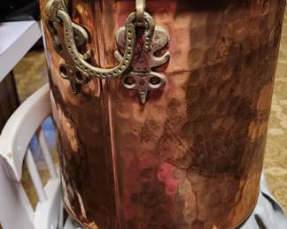 Large brass planter