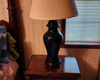 Nightstand and lamp