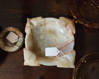 Alabaster ashtrays