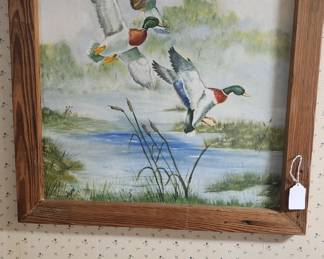 Painting in cypress frame