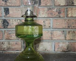 Green coal oil lamp