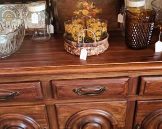 Beautiful china cabinet - vintage dishes