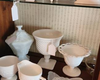 Vintage milk glass