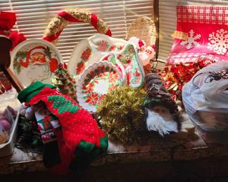 Many Christmas items