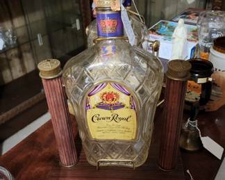 Swing/tilt Crown Royal stands - this one is wood
