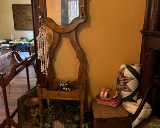 Vintage hall tree furniture